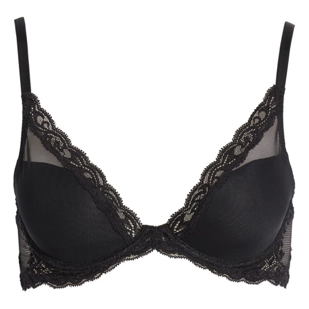 Natori Feathers Underwire Contour Bra in Black